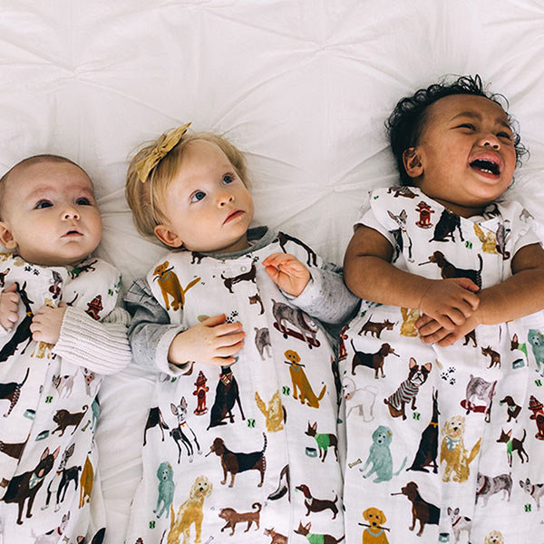 little unicorn muslin sleep sack