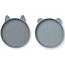 Liewood Liewood Silikon Teller Olivia 2er Set - blue mix