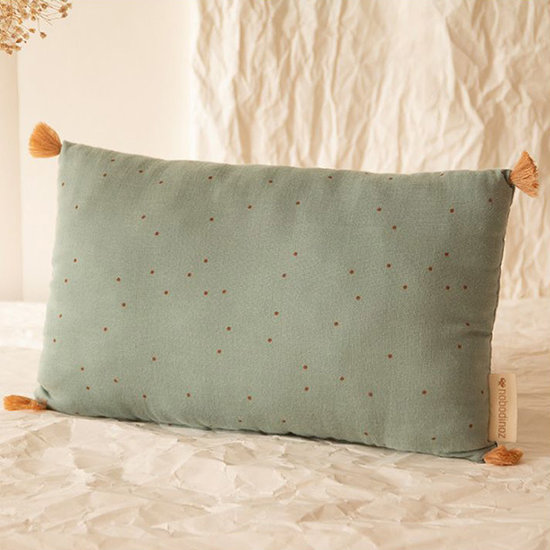Nobodinoz tipi en accessoires Cushion Sublim Toffee Sweet Dots-Green Nobodinoz