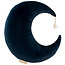 Nobodinoz Cushion Pierrot Moon Velvet Night Blue - Nobodinoz