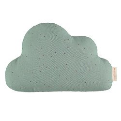 Nobodinoz Cloud kussen Toffee Sweet Dots - Green