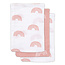 Jollein Jollein hydrofiel washandje Rainbow pink 3pack