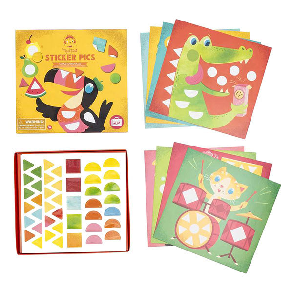 Tiger Tribe Gioco Sticker Pics, Funny Faces - Il set completo per