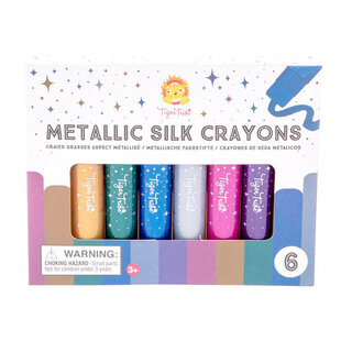 Tiger Tribe crayons de soie métallique 6pcs