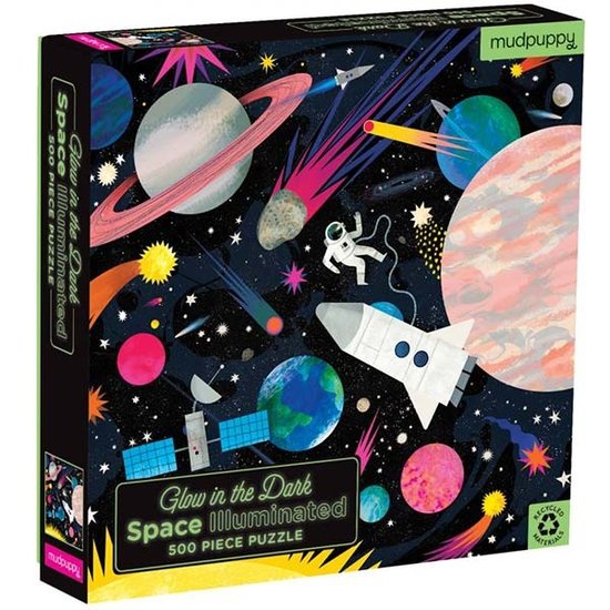 Mudpuppy Mudpuppy Glow-In-the-Dark puzzle Space 500pcs