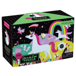 Mudpuppy Glow-In-the-Dark puzzle Unicorns 100pcs