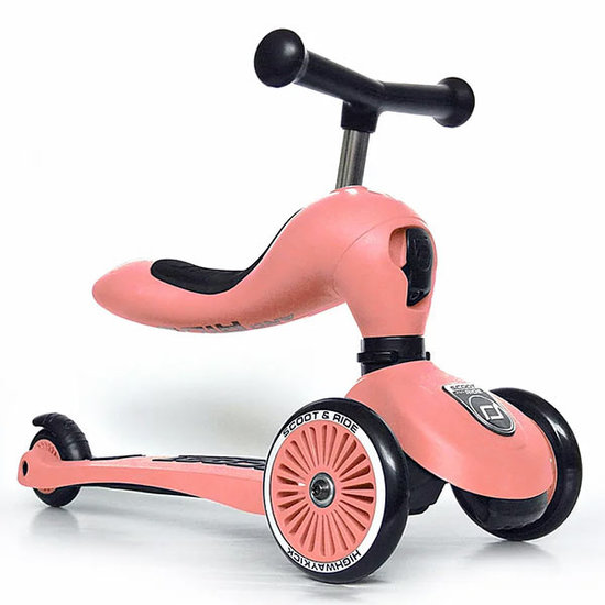 Scoot and Ride Scoot and Ride loopfiets Highwaykick 1 - Peach
