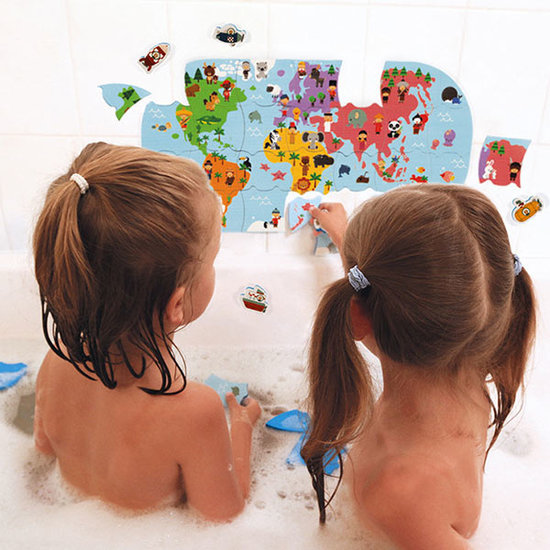 Janod speelgoed Janod puzzle Carte des explorateurs du bain 28pcs