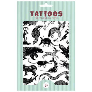 Petit Monkey tattoos Black Animals +3jr
