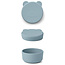 Liewood Liewood Carrie snackdoosje Mr Bear sea blue