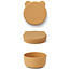 Liewood Liewood Carrie snack box Mr Bear yellow mellow