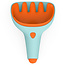 Quut Quut Raki Vintage Blau + Orange Rechen + Schaufel