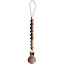 Mushie Mushie pacifier clip Cleo - red and wood