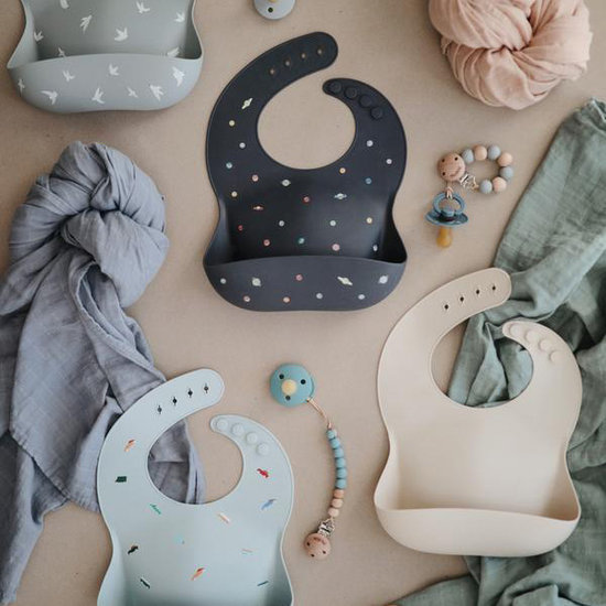 Mushie Mushie silicone bib Planets