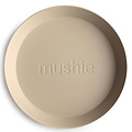 Mushie Mushie ronde borden set van 2 - Vanilla