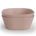 Mushie Mushie vierkante kommen set van 2 - Blush