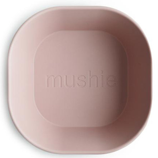 Mushie Mushie square dinnerware bowls 2 pack - Blush