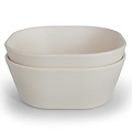 Mushie Mushie quadratischen Schalen 2er Set - Ivory