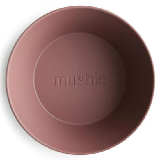 Mushie Mushie round dinnerware bowls 2 pack - Woodchuck