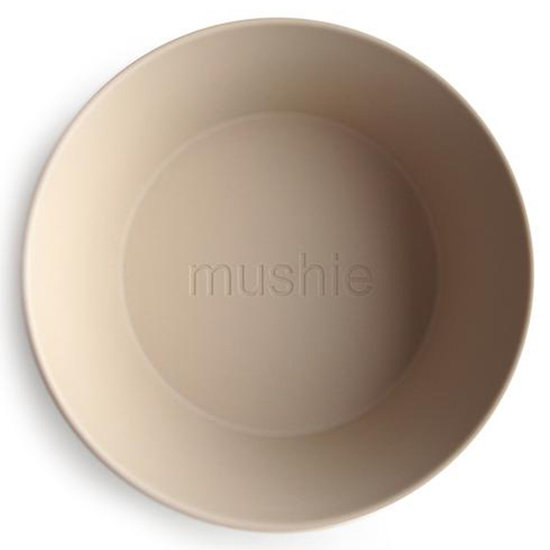 Mushie Mushie round dinnerware bowls 2 pack - Vanilla