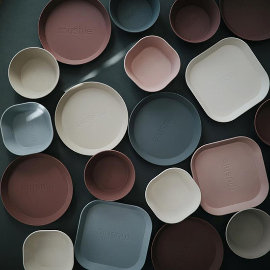 Mushie Mushie round dinnerware bowls 2 pack - Vanilla
