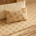 Nobodinoz Cushion Laurel Blue Gatsby - Cream - Nobodinoz