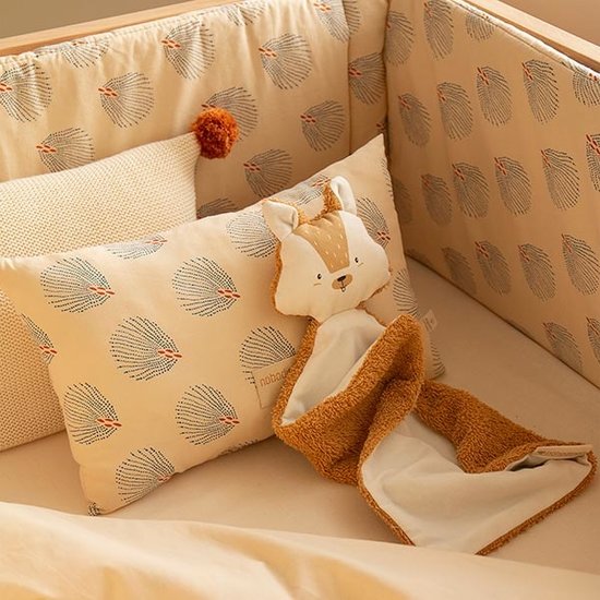 Nobodinoz Cushion Laurel Blue Gatsby - Cream - Nobodinoz