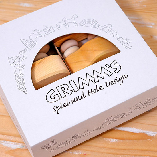 Grimm's Grimm's houten auto's - set van 6