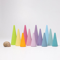 Grimm's pastel rainbow forest - set of 12