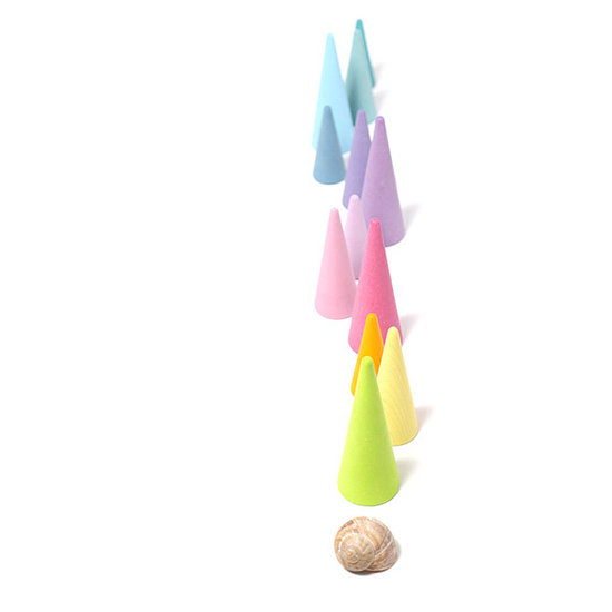 Grimm's Grimm's pastel rainbow forest - set of 12