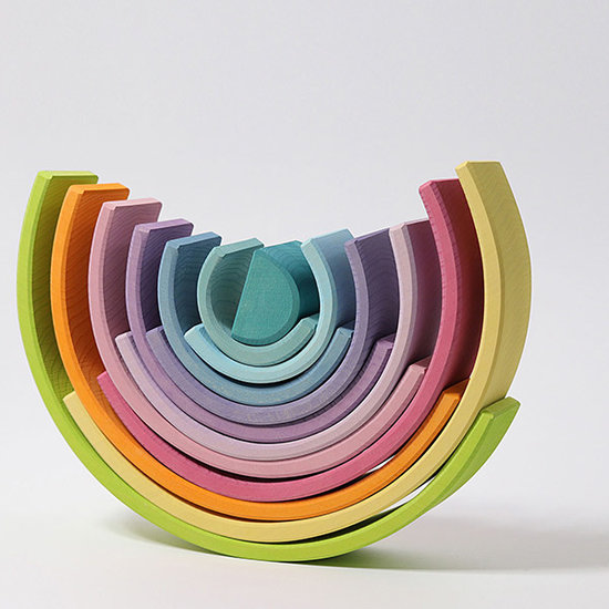 Grimm's Grimm's Regenbogen Pastell 12-Teilig 36 cm