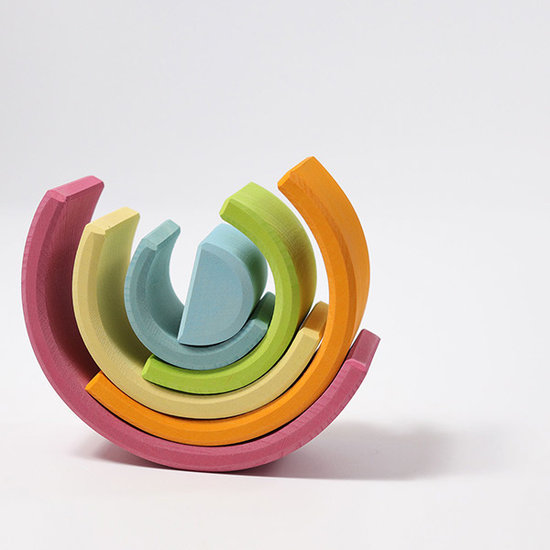 Grimm's Grimm's regenboog pastel 6-delig 17 cm
