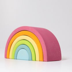 Grimm's regenboog pastel 6-delig 17 cm