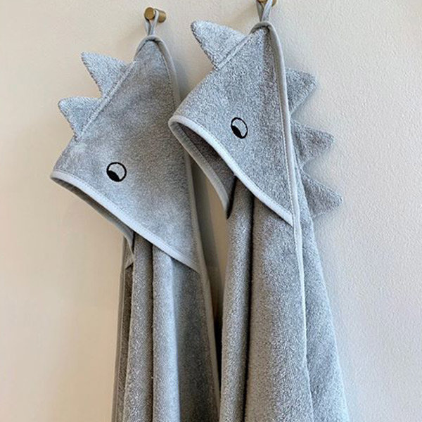 Cape De Bain Bebe Albert Dino Dove Blue Mix Liewood Little Thingz