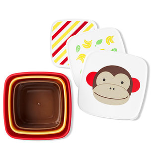 Skip Hop lunch box set of 3 - Monkey