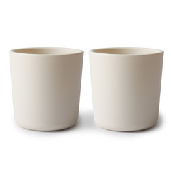 Mushie drinkbekers set van 2 - Ivory