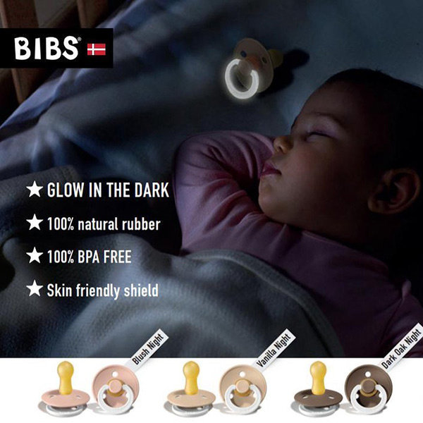 bibs glow in the dark pacifier