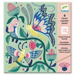 Djeco scratch cards Fantasy garden +6y