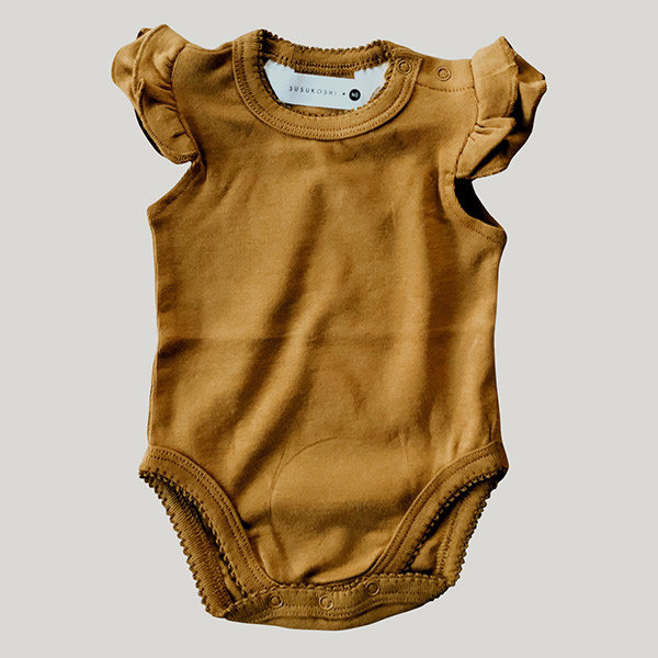 Susukoshi Flutter suit romper Antique Brass Little Thingz