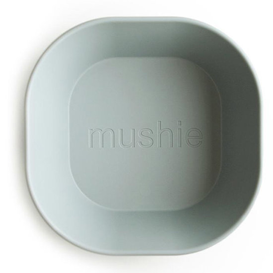 Mushie Mushie square dinnerware bowls 2 pack - Sage