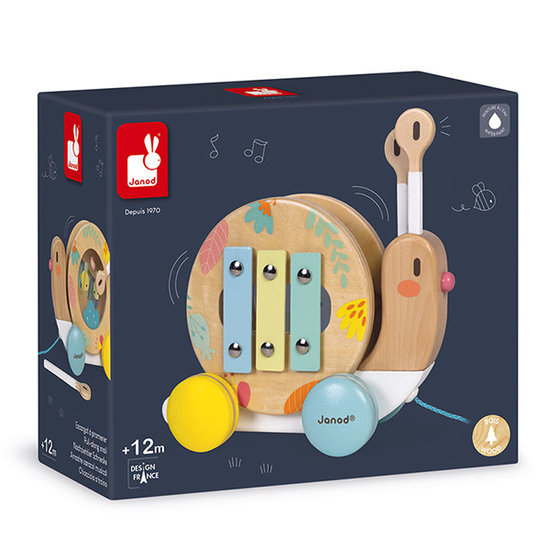 Janod Trekdier muziekinstrumenten slak - Janod