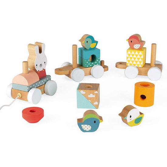 Janod Janod building blocks train Pure