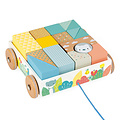 Janod Pull along blocks cart Pure - Janod
