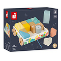 Janod Pull along blocks cart Pure - Janod