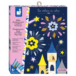 Janod glow in the dark glitter zand Magische nacht
