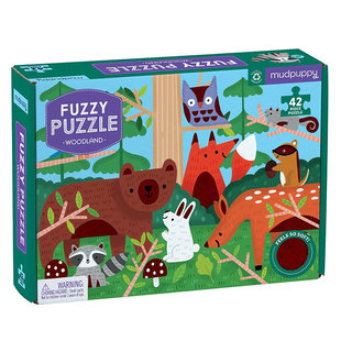 Mudpuppy Puzzle tactile Woodland 42pcs