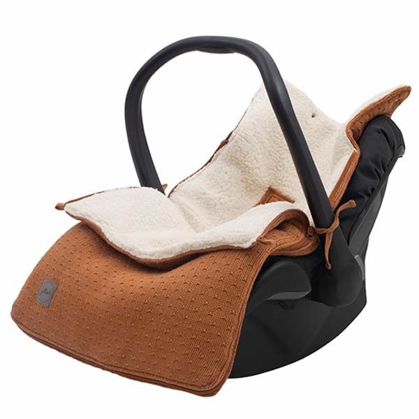 Jollein voetenzak Bliss knit caramel | Little Thingz