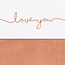Jollein Jollein laken 120x150cm Love you Caramel