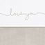 Jollein Jollein laken 120x150cm Love you Nougat
