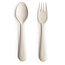 Mushie Mushie vork en lepel - Ivory